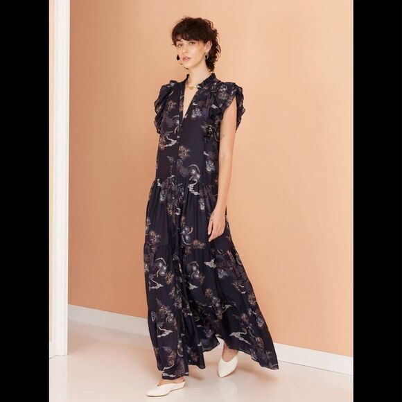 MAGALI PASCAL Lina Maxi Dress LARGE - Picture 16 of 17